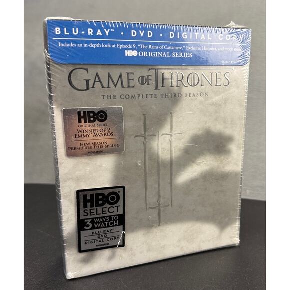 Game of Thrones: The Complete Third Season 3 Pack Box Set Blu-ray DVD New Sealed - Picture 1 of 6